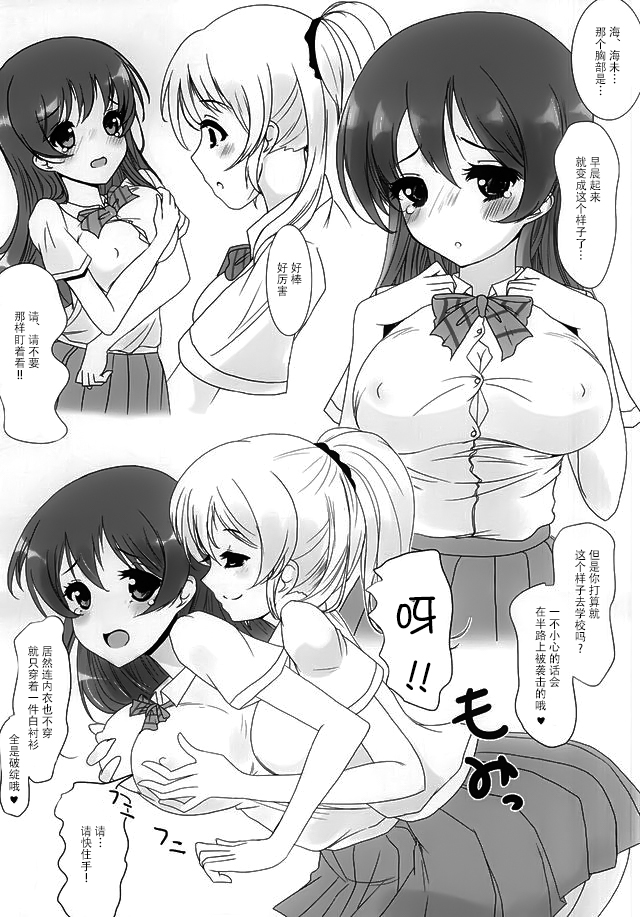 (Anata to Love Live! 5) [frapowa (frapowa)] Konna Watashi ni Nacchatta (Love Live!) [Chinese] [脸肿汉化组] page 3 full