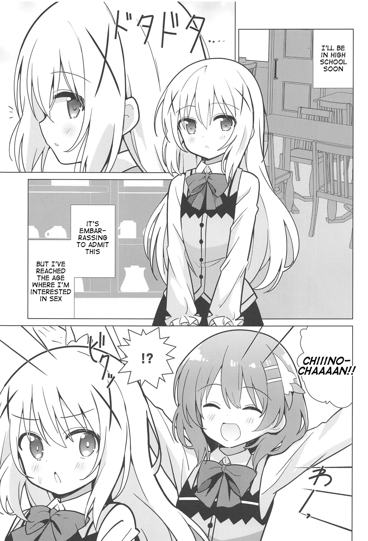 [vivid_dot (Nanakusa Amane)] Onee-chan to Yuri ni Mezameru Hon (Gochuumon wa Usagi desu ka?) [English] [Tigoris Translates] page 2 full