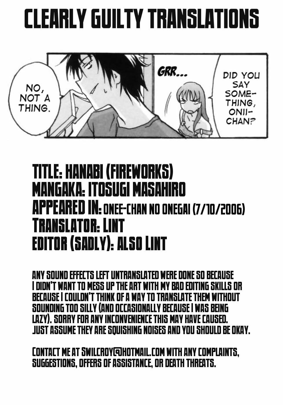 [Itosugi Masahiro] Hanabi (Onee-chan no Onegai) [English] [Clearly Guilty Translations] page 21 full