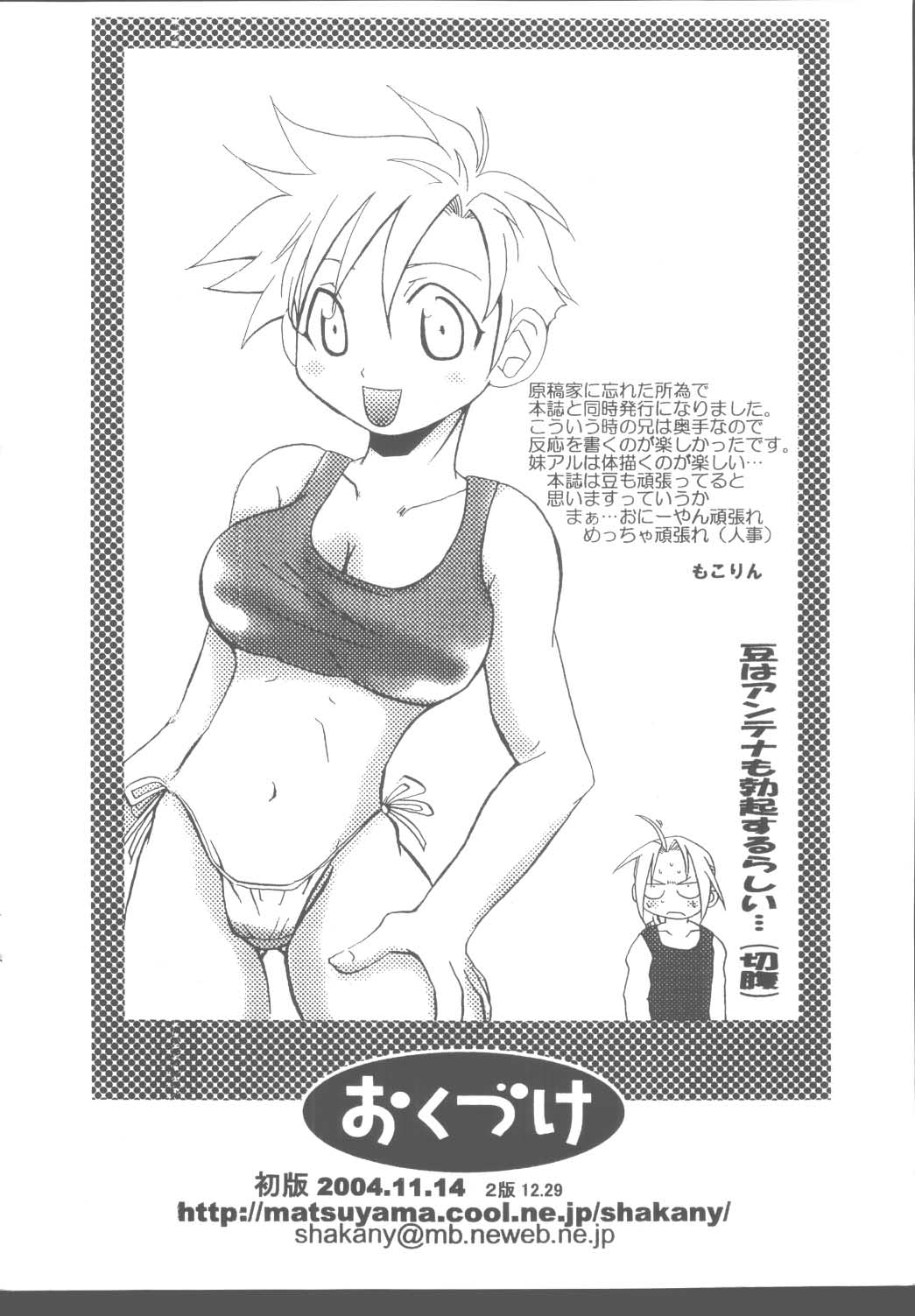 [Gekiretsu BAKA] PUCHI LEMON (Fullmetal Alchemist) page 10 full