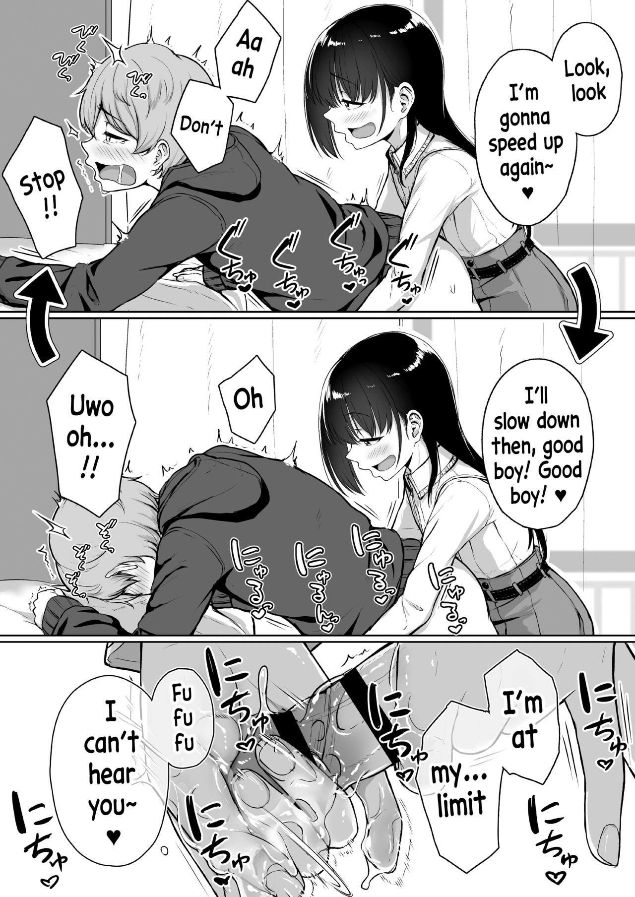 [Misaki (Aoi Tiduru)] Ijiwaru de Amaama ~Kouhai Kanojo ni Tekoki de Aisarereru Ohanashi~ [English] [xinsu] page 44 full