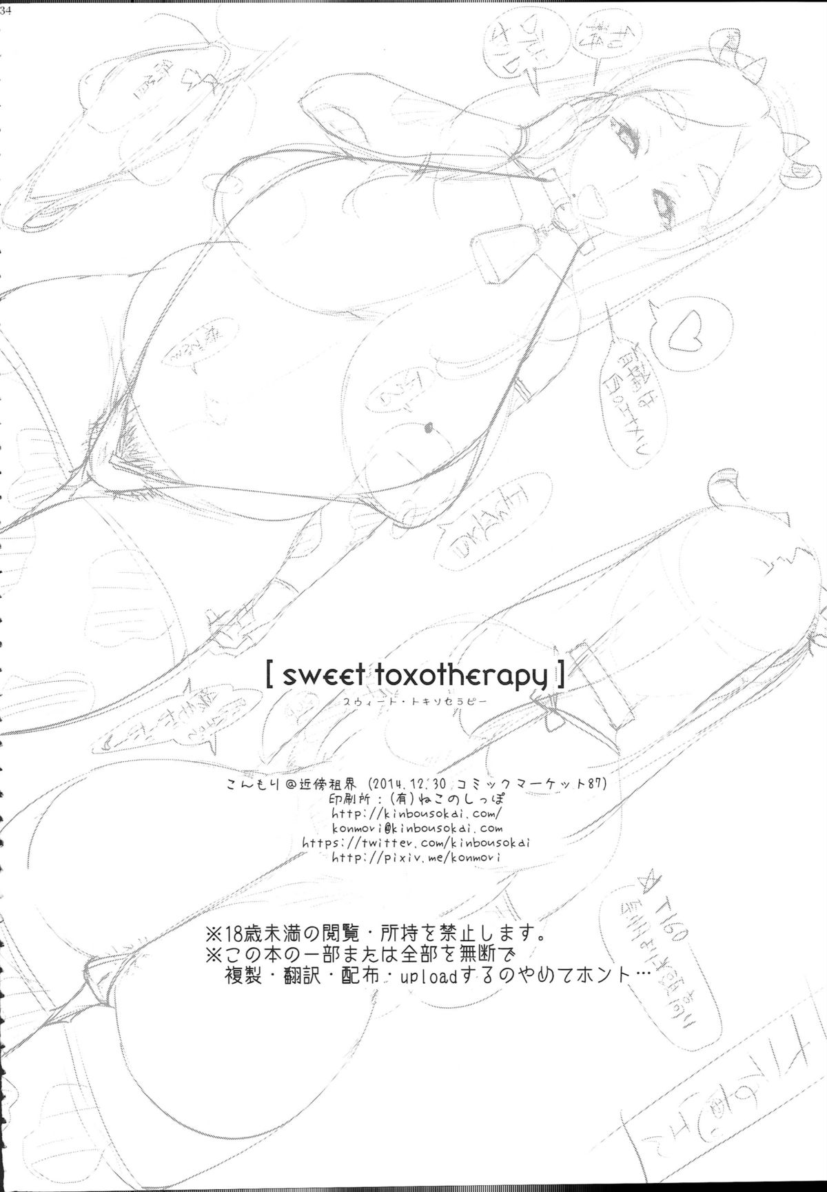 (C87) [Kinbou Sokai (Konmori)] sweet toxotherapy page 33 full