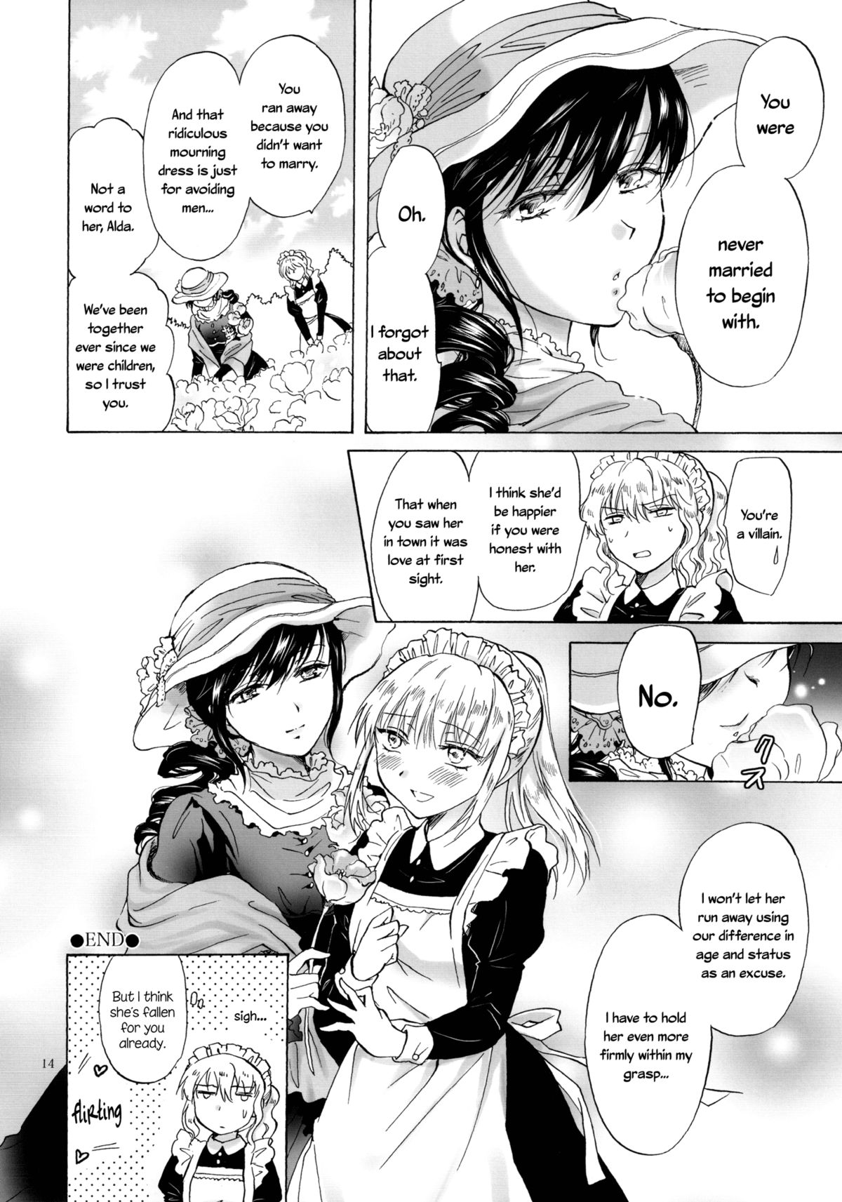 (GirlsLoveFestival10) [peachpulsar (Mira)] Okusama to Maid-san | Maid and Madam [English] =TV & Yuri-ism= page 13 full