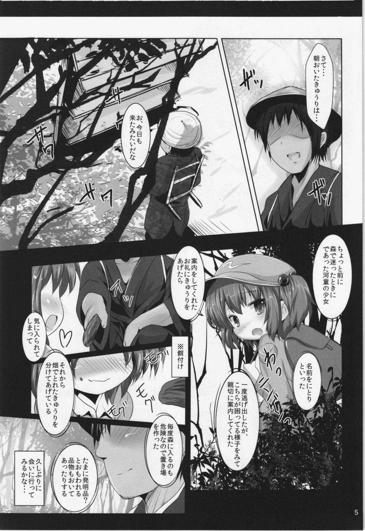 (C84) [Inyu-goya (Inyucchi)] Kappa no Seitai (Touhou Project) page 5 full