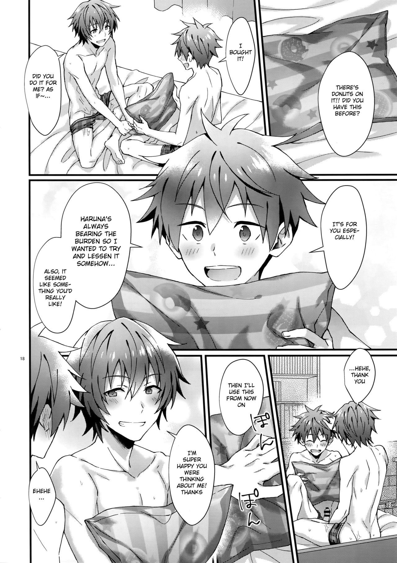 (MIRACLEFESTIV@L!!12) [Rofu Pukaj (Nesou)] Zenkai! Toshishita Kareshi-Ryoku | Full Power! A Younger Boyfriend's Capability (THE IDOLM@STER SideM) [English] [Anzu] page 17 full