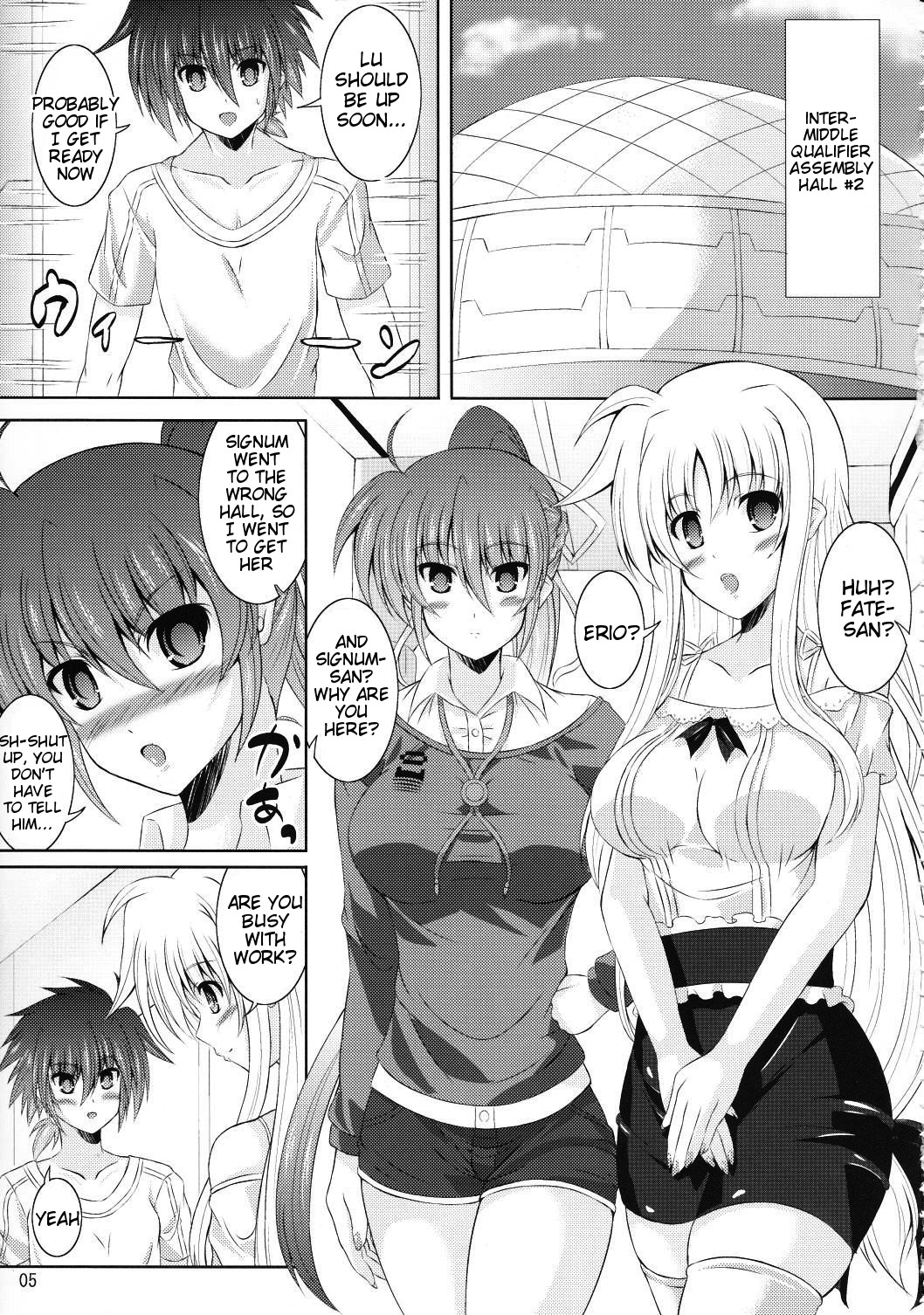 (C84) [Utanone Dou (Utanone Sion)] Yawaraka Lightning Sandwich EX | Soft Lightning Sandwich EX (Mahou Shoujo Lyrical Nanoha) [English] [Tigoris Translates] page 4 full