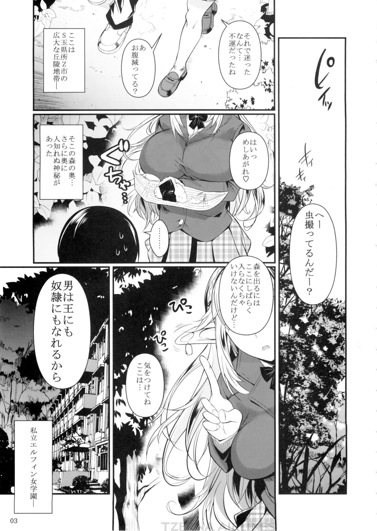 (C87) [Shoot The Moon (Fuetakishi)] High Elf × High School page 4 full