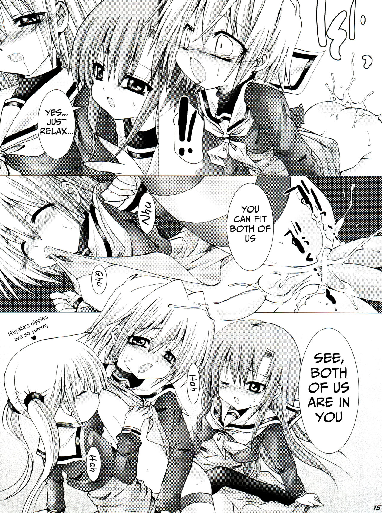 [B-CREWS (Karen Kyuu, Shido Mayuru)] Hayate ni Milk o (Hayate no Gotoku!) [English] [Mongolfier] page 14 full