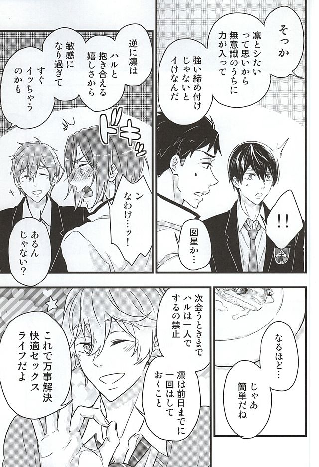 (SUPER24) [Touheki Biten (Masumi Wataru)] Ore no Koibito ga xx Sugiru! (Free!) page 10 full