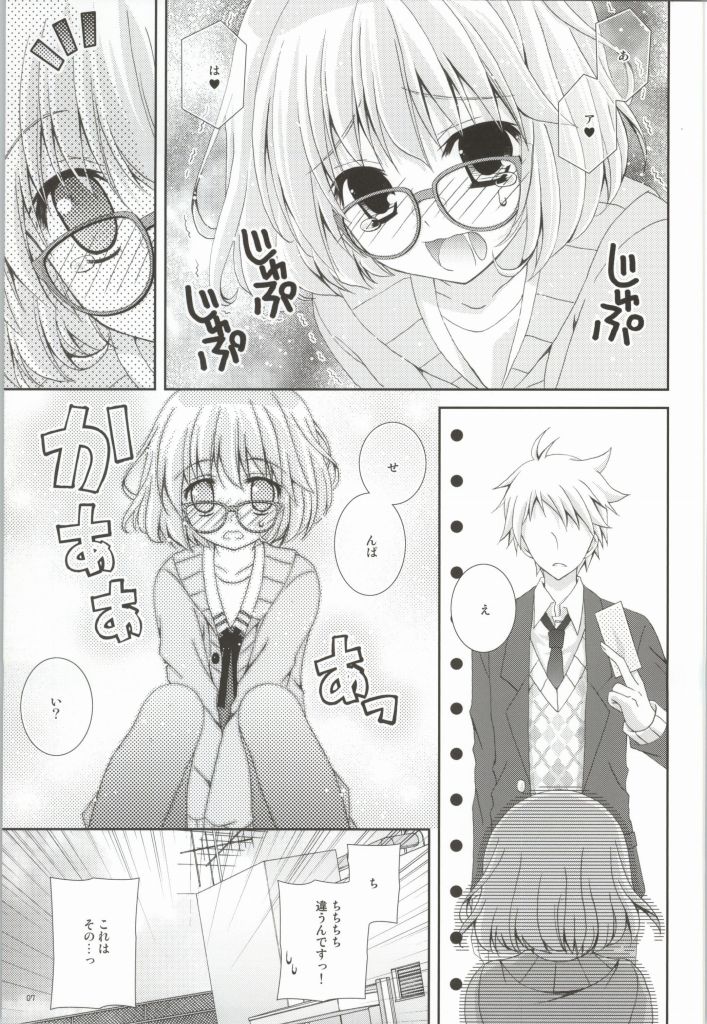 (C85) [Neko Kinryouku (NekoNeko)] Megane na Yuuutsu (Kyoukai no Kanata) page 6 full