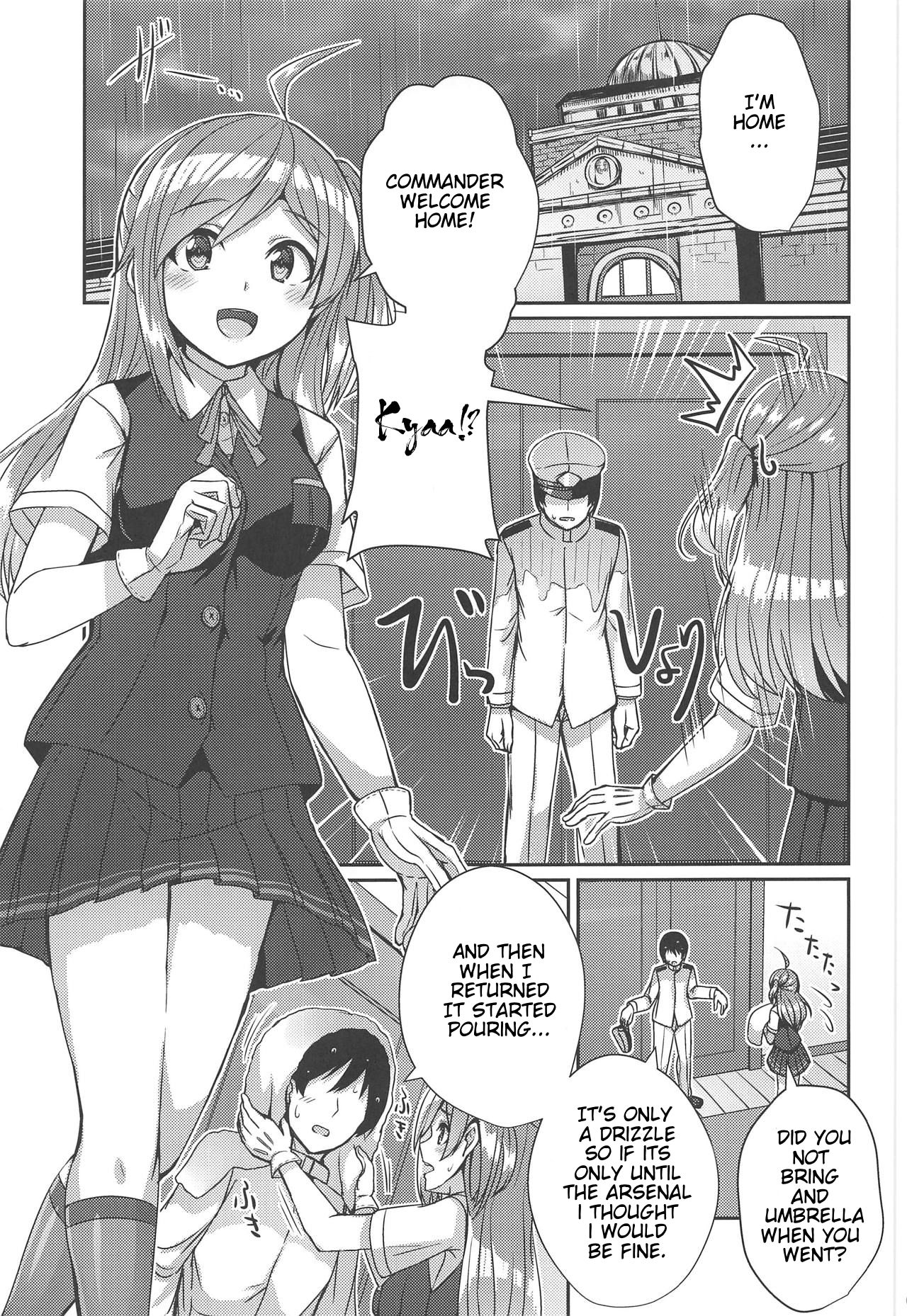 (COMIC1☆15) [L5EX (Kamelie)] Hagikaze ga Osenaka Nagashimasu ne (Kantai Collection -KanColle-) [English] page 2 full