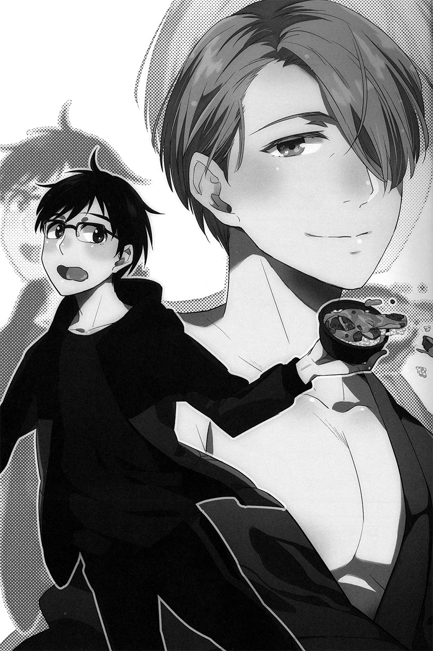 (C91) [mekkyaku mayim (Matsumoto)] Isshoni neyou yo Kobuta-chan (Yuri!!! on ICE) [English] [Piejin] page 3 full