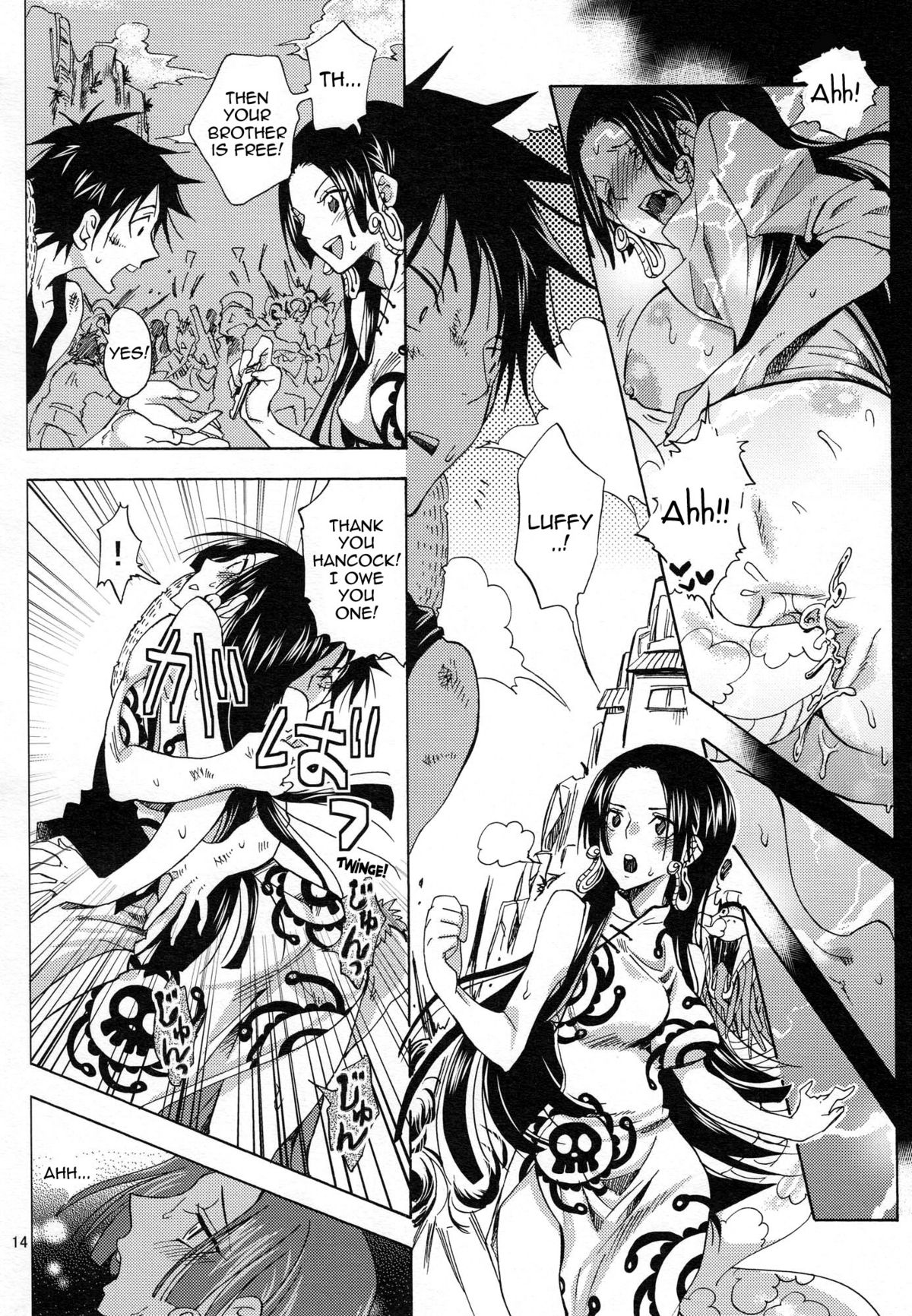 (COMIC1☆4) [Kurione-sha (YU-RI)] Hebihime-sama Goranshin desu! 3 (ONE PIECE) [English] {doujin-moe.us} page 13 full