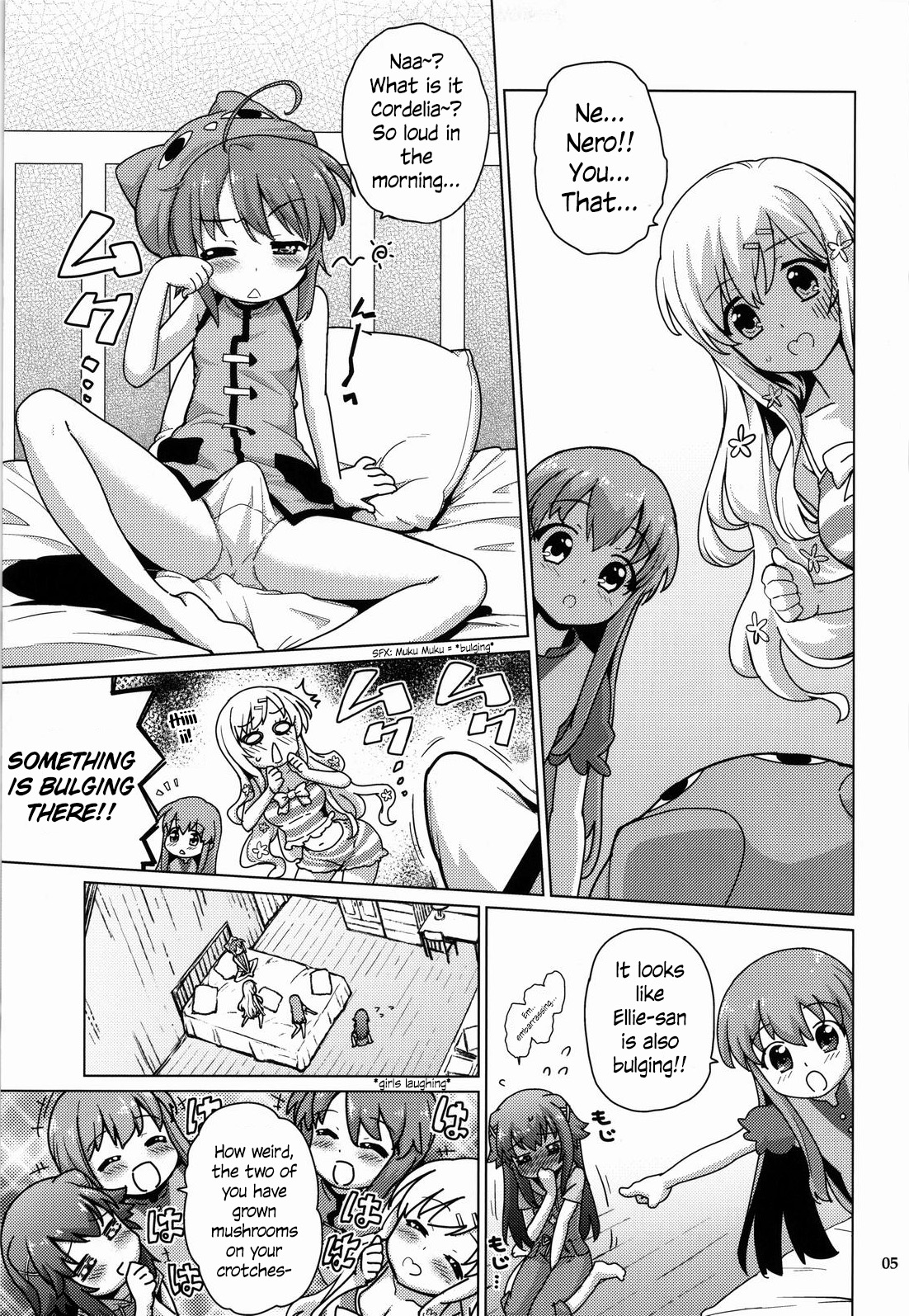 (C82) [totoMAX (Teri Terio)] Kinoko Mukumuku Hanabatake | Bulging Mushrooms Flower Garden (Tantei Opera Milky Holmes) [English] page 4 full