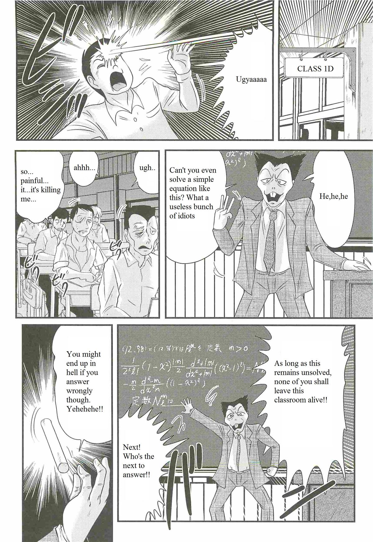 [Kamitou Masaki] Kaiketsu!? Zenra Knight Ch. 2 | Love Lesson!! Disciplinary Teacher's Dangerous Maths Formula [English] {Qan[T] Translations} page 2 full