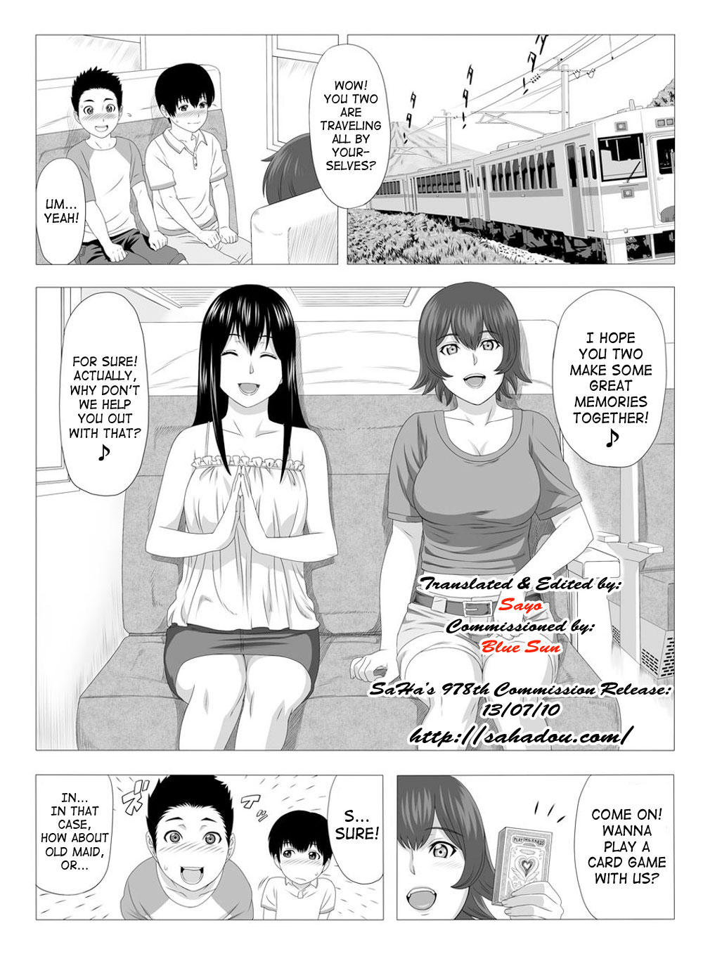 [S-Soft (Koube Iori)] Kimi no Chinchin Shame rasete Densha Strip Hen | Let us take photos of your dick [English] [SaHa] [Digital] page 2 full