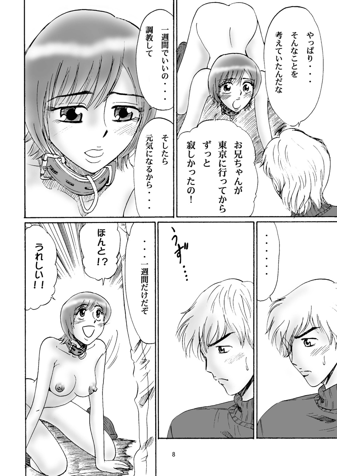 [Mousou Kai no Juunin wa Ikiteiru. (Kan Danchi)] Kyoudai SM Monogatari 7days fuzz ~Nanokakan Choukyouroku~ Zenpen [Digital] page 8 full