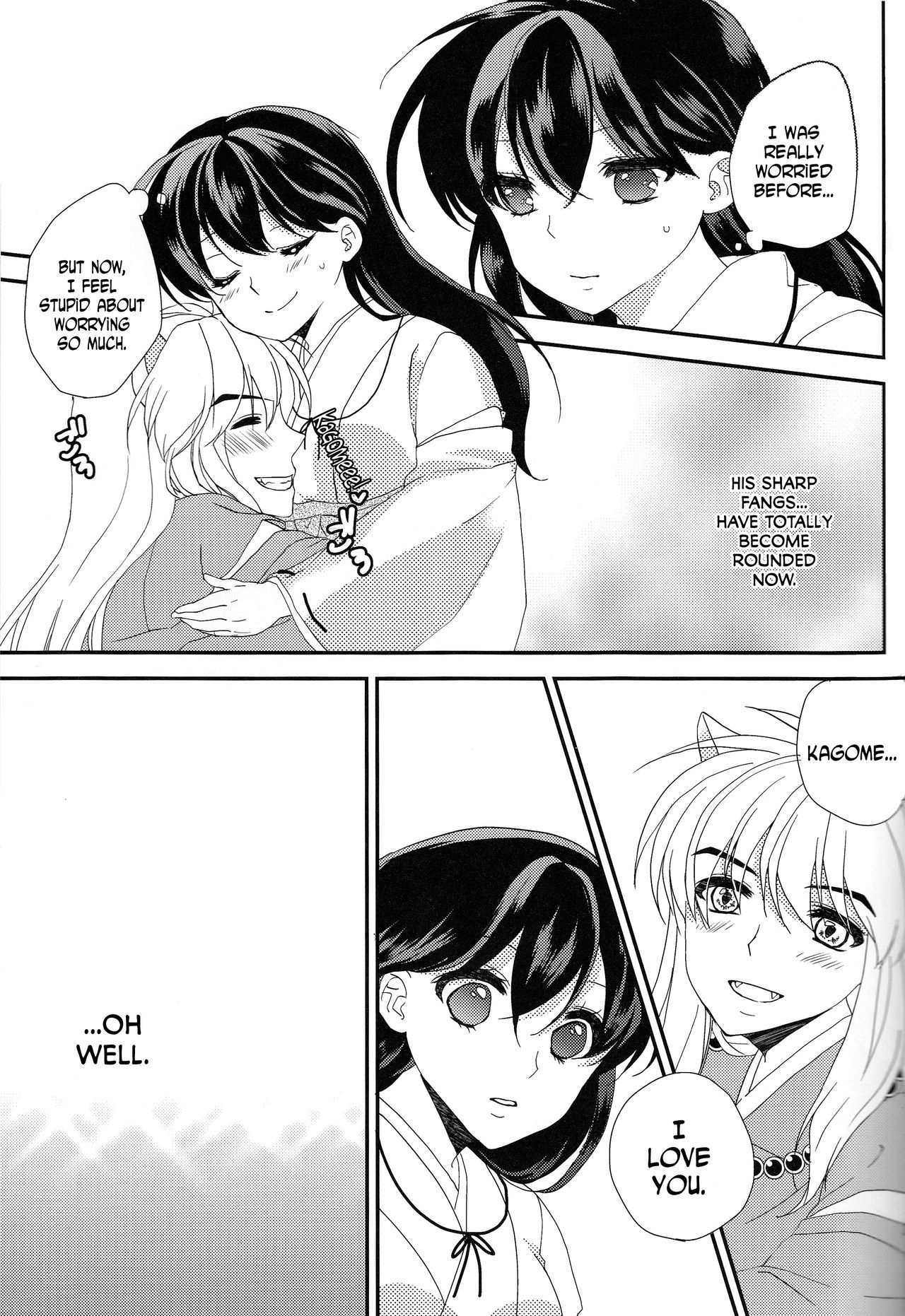 (Rumic Petit Only 2) [akaihoho (Haru)] ♡♡ tte Itte Hoshii no (Inuyasha) [English] [N04h] page 27 full