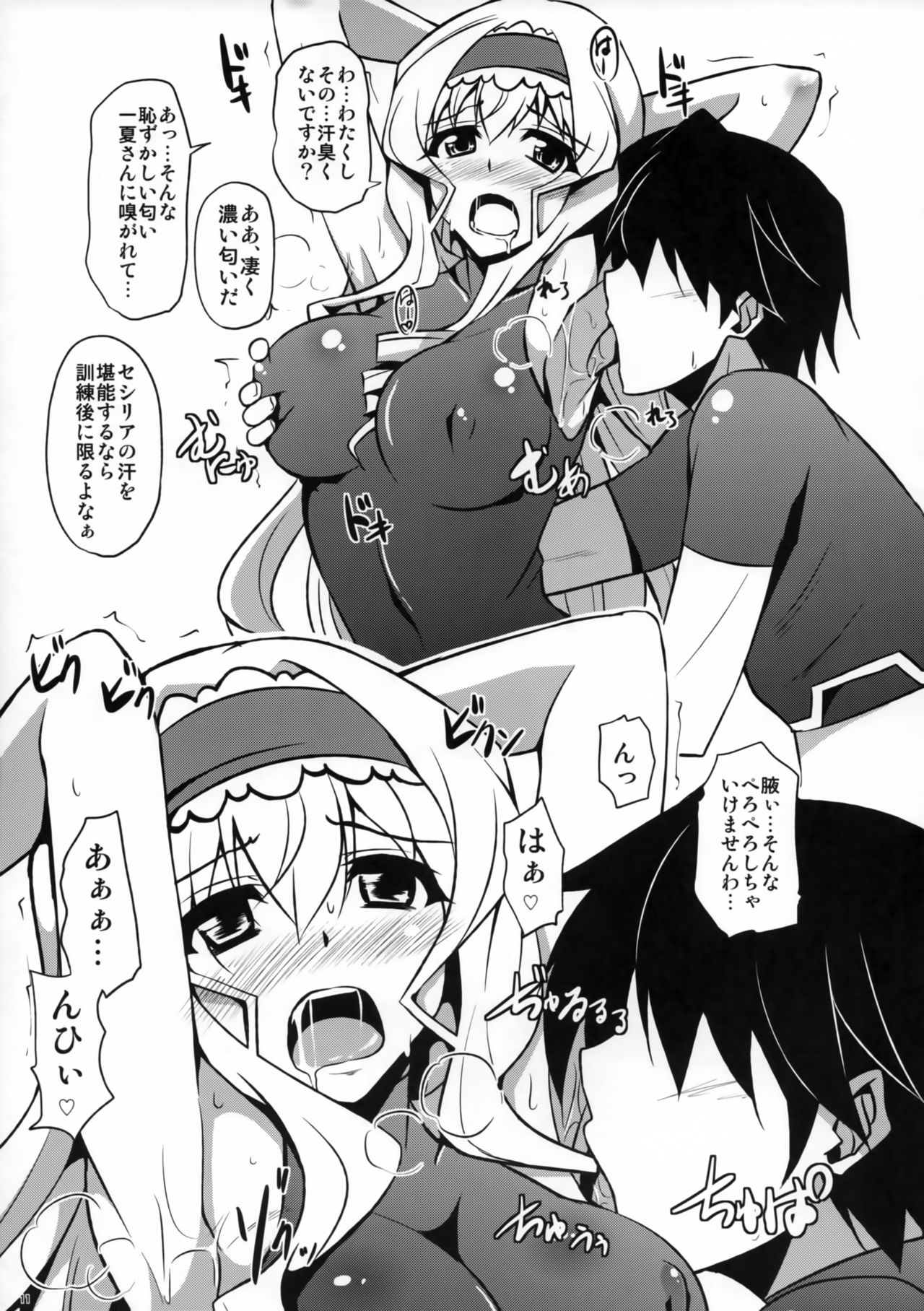 (C80) [Dokomademo Aoi Sora ni Ukabu Niku. (Nikusoukyuu.)] Tsui Kyun (IS <Infinite Stratos>) page 10 full