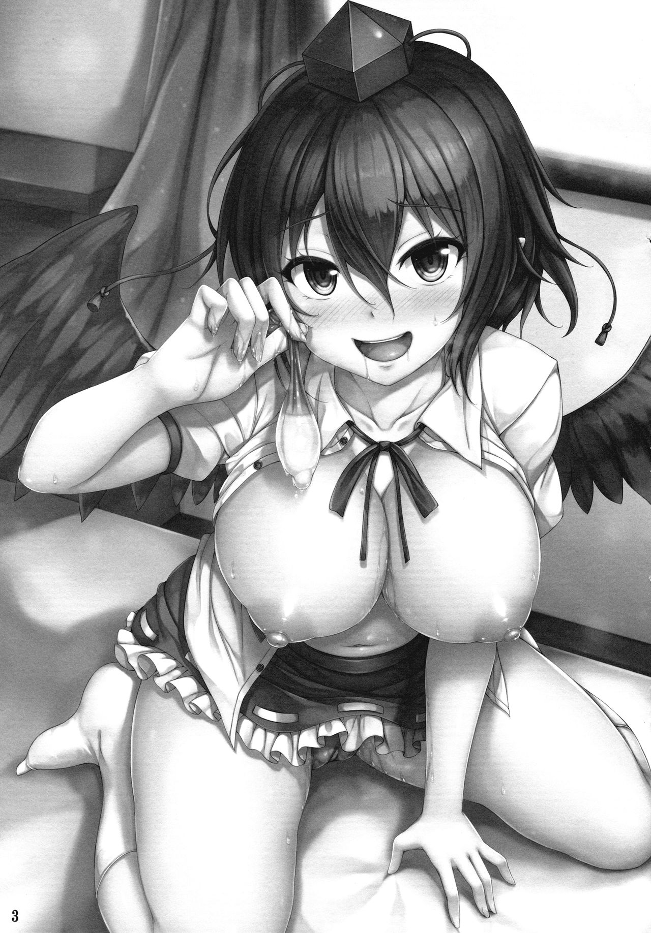(Reitaisai 14)  [YuKi-IRo (Yukiusagi.)] Aya Hame! (Touhou Project) page 2 full