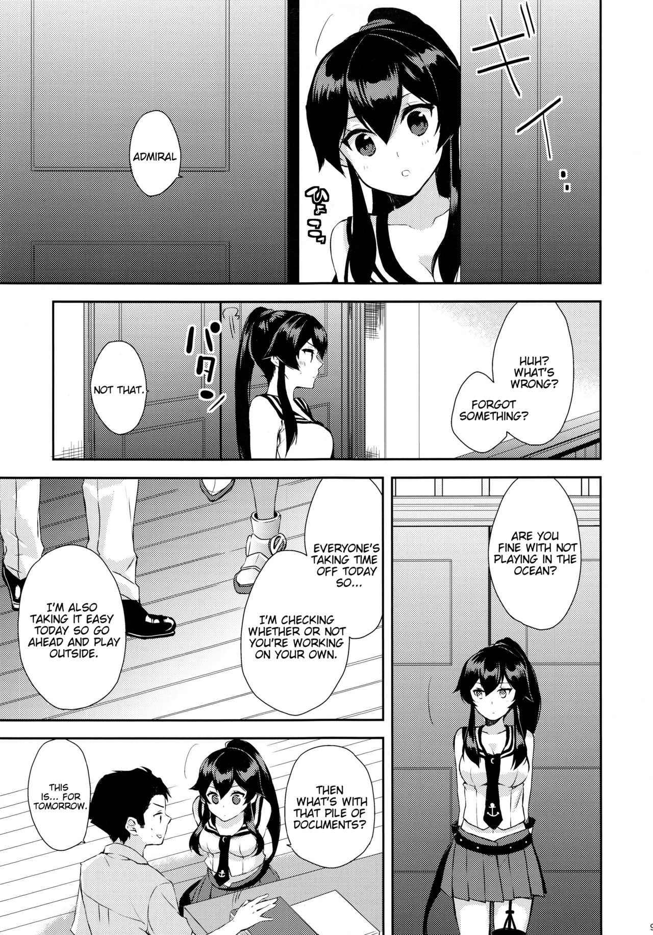 (Houraigekisen! Yo-i! 25Senme) [Rosapersica (Ichinomiya)] Yoru Yahagi ~Teitoku to Himitsu no Sofa Jouji~ (Kantai Collection -KanColle-) [English] [Constantly] page 8 full