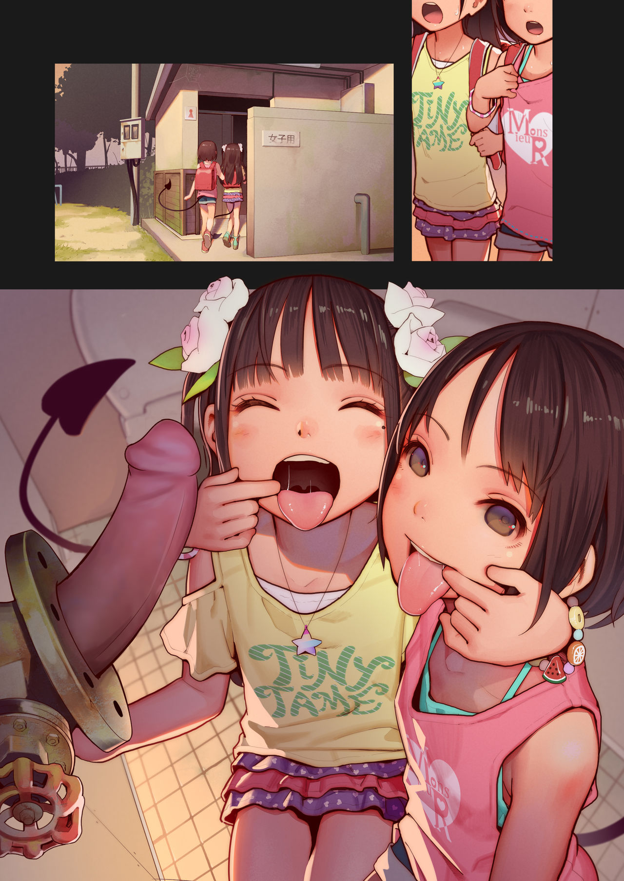 [MonsieuR (MUK)] Tiny Evil chans! 2 -Mujaki de Zankoku na Shoujo-tachi no Ecchi na Tanpenshuu- [English] {Hennojin} [Decensored] [Digital] page 25 full