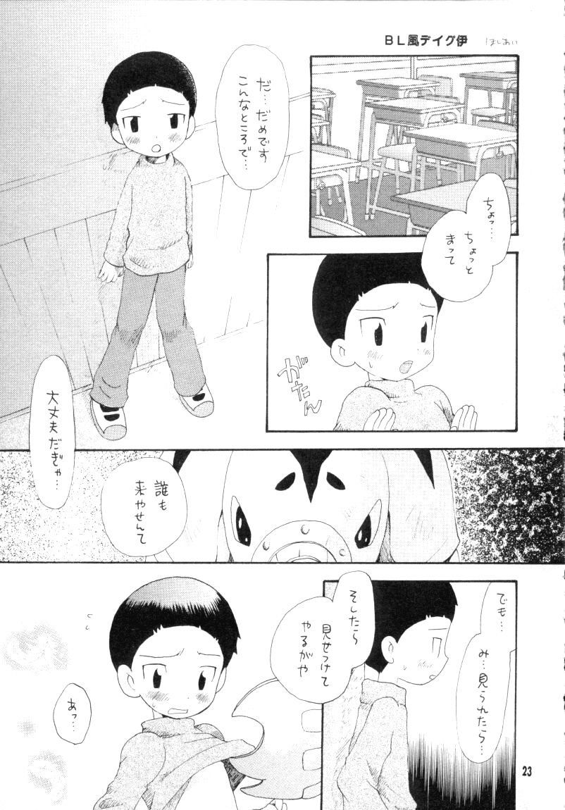 (CCTokyo96) [Haniwa Mania, Kuruguru DNA (Pon Takahanada, Hoshiai Hiro)] Bokura No Jogress World (Digimon Adventure 02) page 23 full