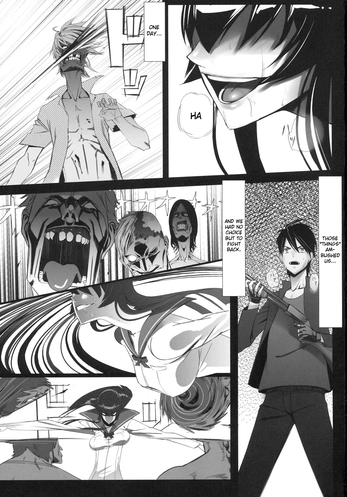 [B☆STROKE (Hijiki)] Busujima Trans (HIGHSCHOOL OF THE DEAD) [English] [FUKE] page 2 full