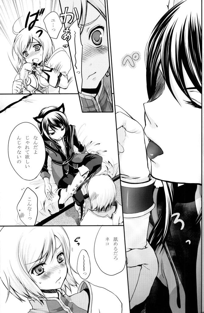 (C75) [Holiday School (Chikaya)] Kuro Ookami ni Kiwotsukete! (Tales of Vesperia) page 14 full