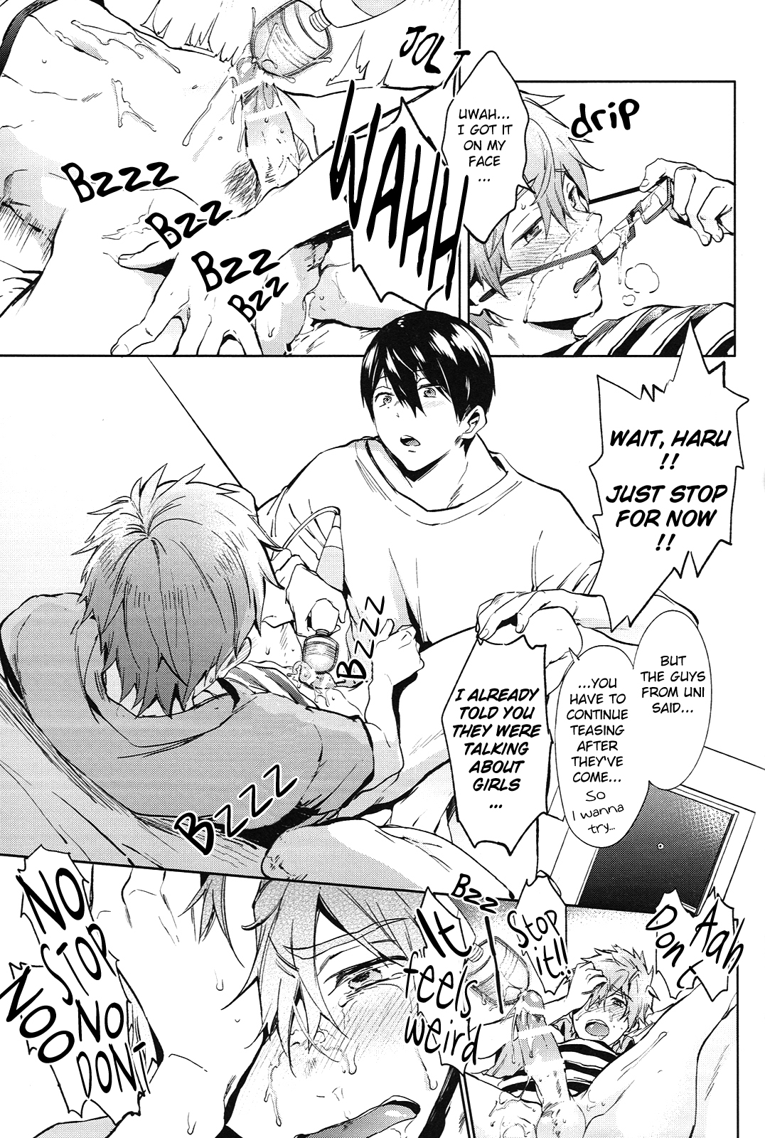 (Renai Jiyuugata!entry6) [American ☆ Rock (Kotarou)] DeNmA! (Free!) [English] [ebil_trio] page 14 full