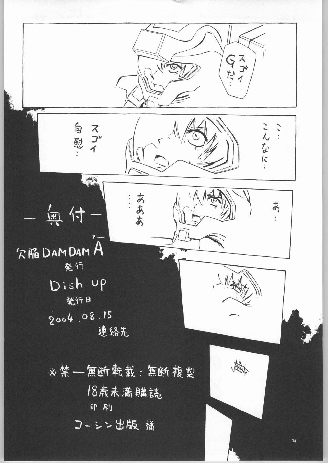 (C66) [Dish up (Warabi Yuuzou)] Kekkan Dam Dam A (Gundam Seed) page 33 full