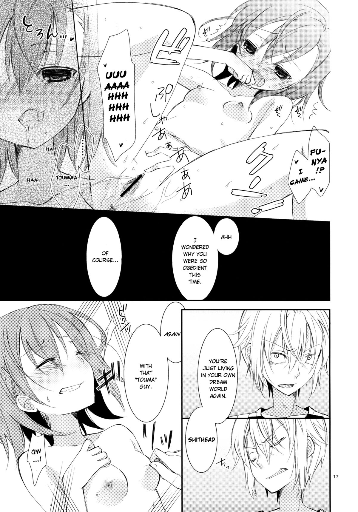 (COMIC1☆5) [Cocoa Holic (Yuizaki Kazuya)] Kowaremono ni tsuki, | Because I'm fragile, (Toaru Majutsu no Index) [English] [Hot Cocoa] page 16 full