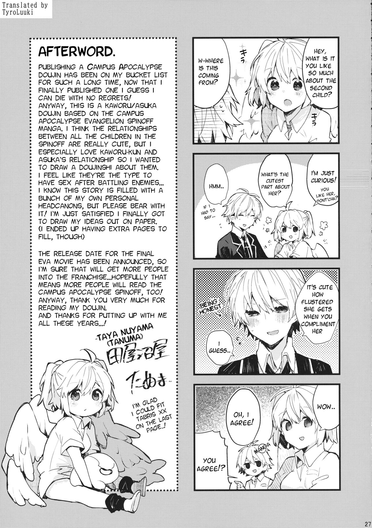 (C97) [Tayanumaya (Tanuma)] Soshite Usotsuki wa Koi o Shiru | And so, the Liar Learns Love (Neon Genesis Evangelion) [English] [TyroLuuki] page 28 full