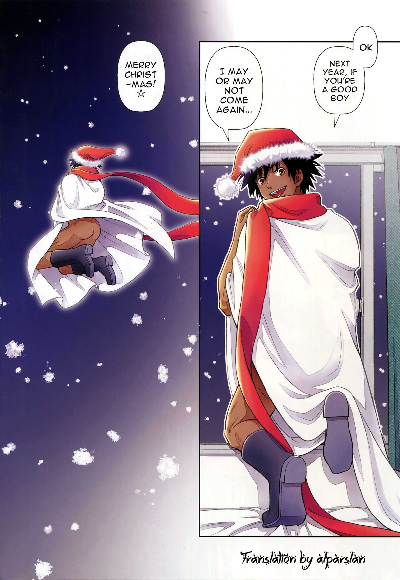 (C91) [Kasshoku Waisei (YANAGI)] Santa ga Yoru ni Kuru Wake | Why Santa Comes at Night [English] [alparslan] page 17 full