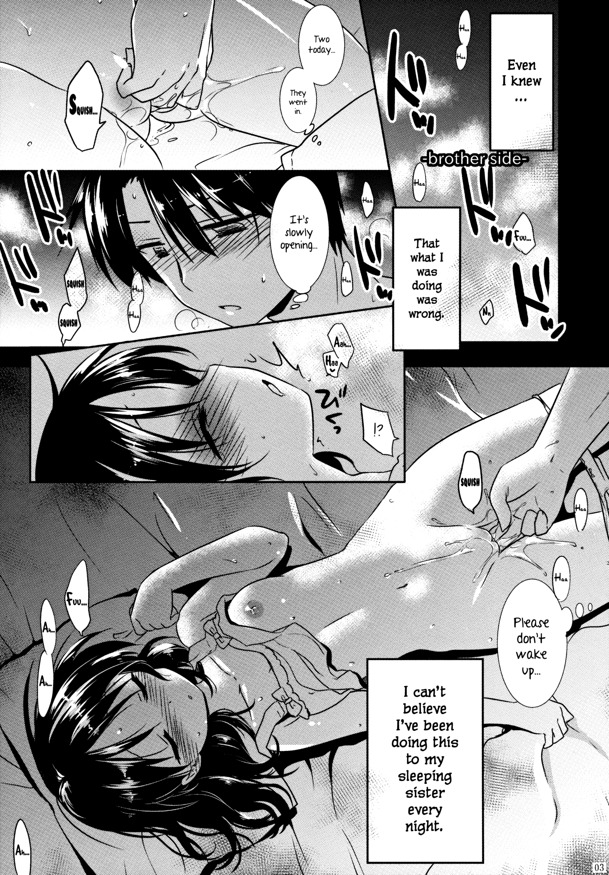 (COMITIA108) [AquaDrop (Mikami Mika)] Oyasumi Sex [English] {Hennojin} [Decensored] page 4 full