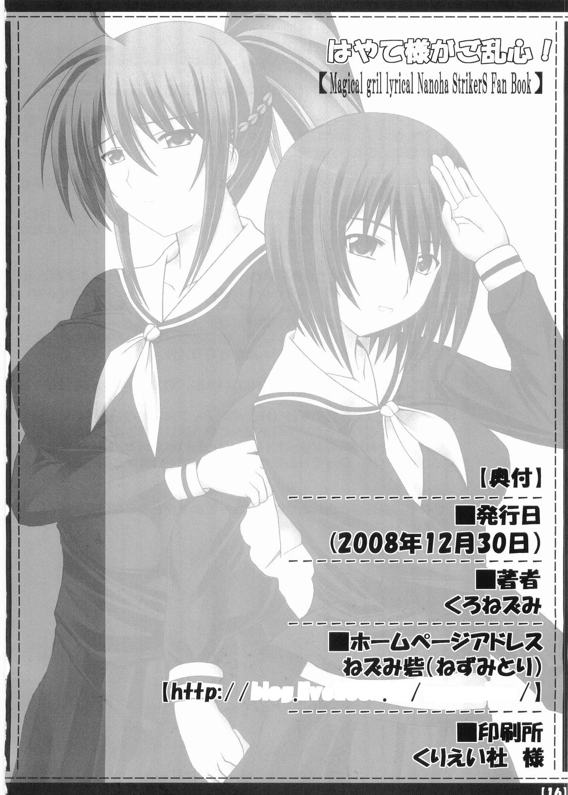 (C75) [Nezumitori (Kuronezumi)] Hayate-sama ga Goranshin! (Mahou Shoujo Lyrical Nanoha StrikerS) page 17 full