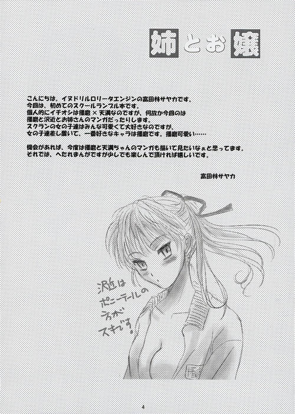 (C67) [Inudrill Lolita Engine (Tondabayashi Sayaka)] Ane to Ojou (School Rumble) page 3 full