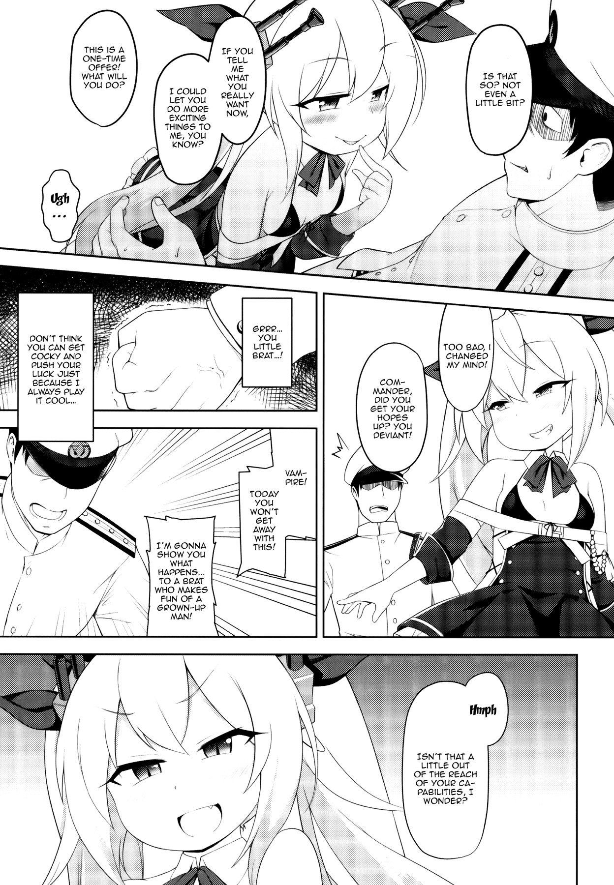 (C97) [Yusei Haguruma (Victanyas)] Namaiki Kuchikukan Wakarase Challenge | I'll Make You Understand Challenge (Azur Lane) [English] {Doujins.com} page 4 full