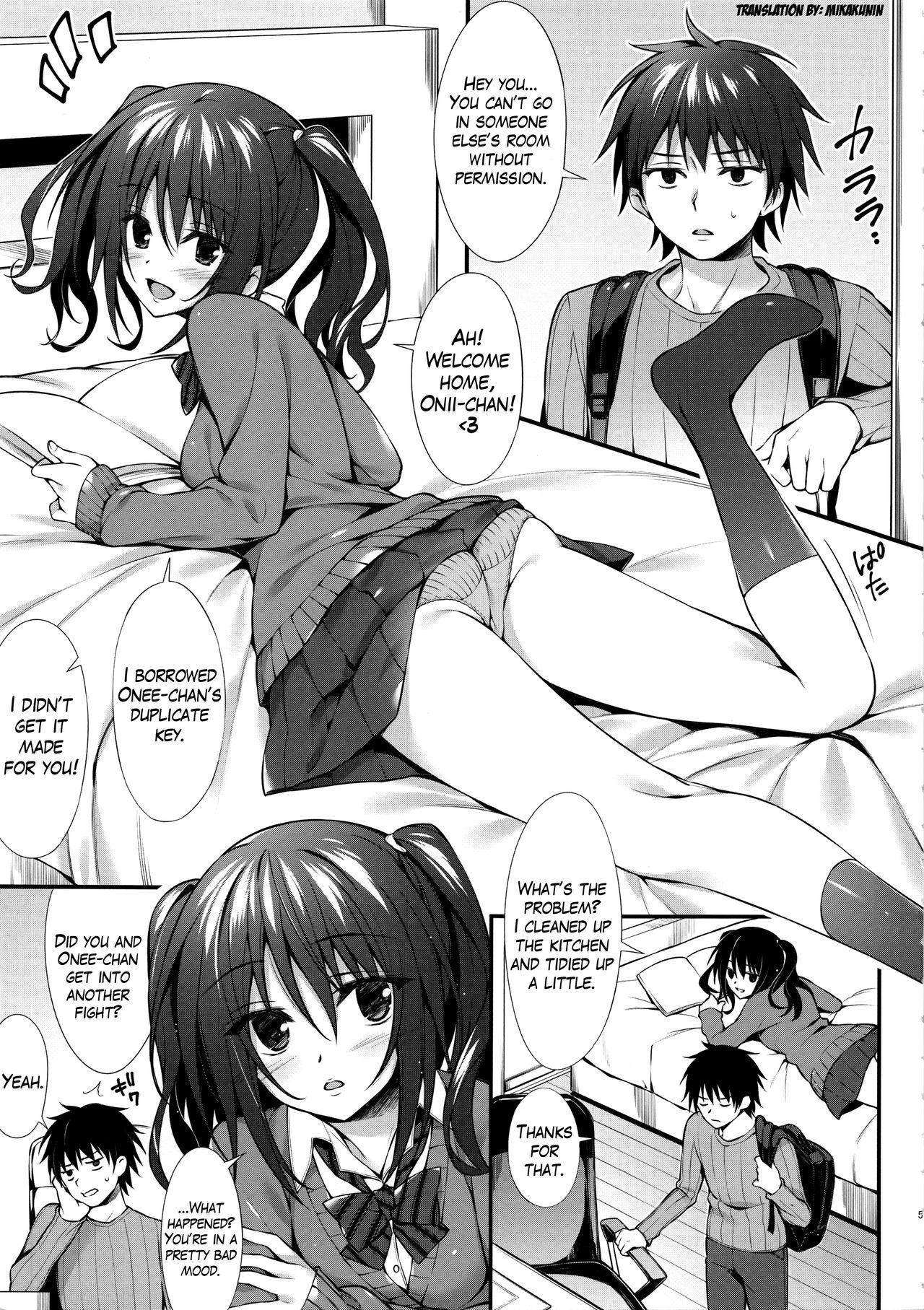 (COMIC1☆10) [P:P (Oryou)] Kanojo no Imouto wa JK-chan [English] [Mikakunin] page 4 full