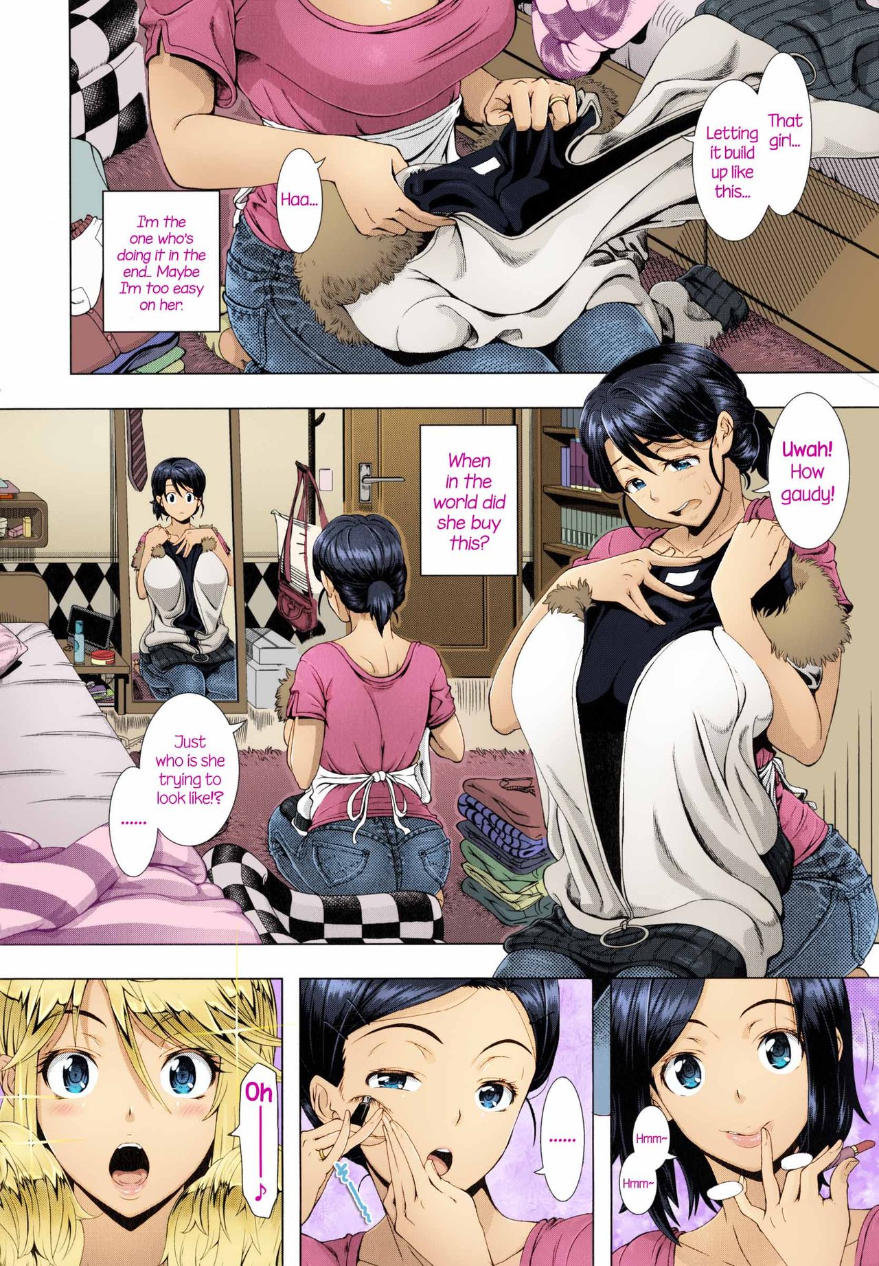 [Shinozuka Yuuji] One Time Gal Zenpen (Hitozuma Life) [English] =CW + TLL= [Colorized] [Decensored] page 2 full