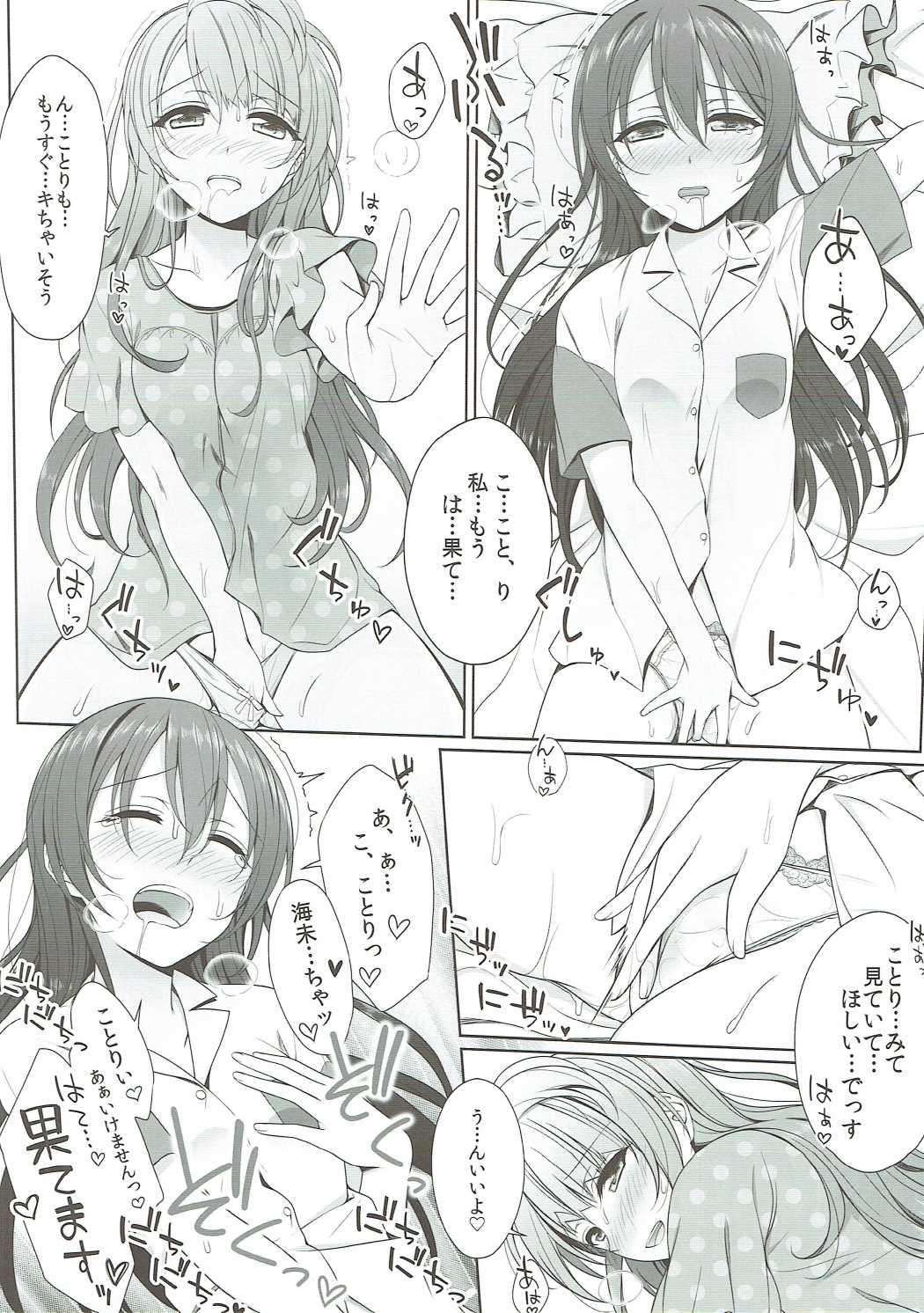 (KotoUmi Logic) [39xream (Mikuta)] Batsu Game wa Solo Sex (Love Live!) page 17 full