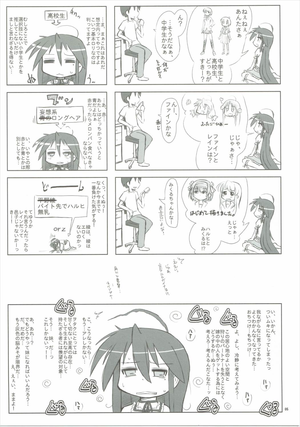 (C72) [Kanmidokoro USB (Furiri)] Hell Cat (Lucky Star) page 4 full