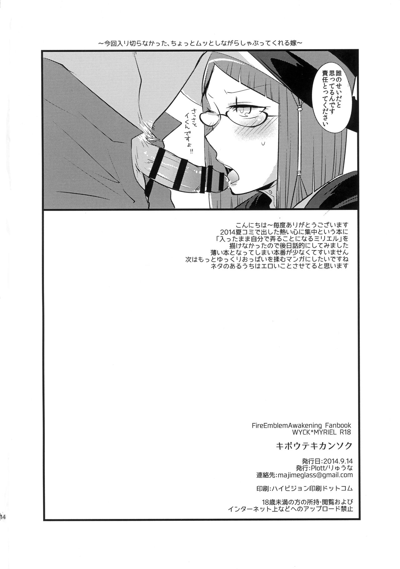 (Honoo no Seisen 70) [Plott (Ryuuna)] Kiboutekikansoku (Fire Emblem Kakusei) page 14 full