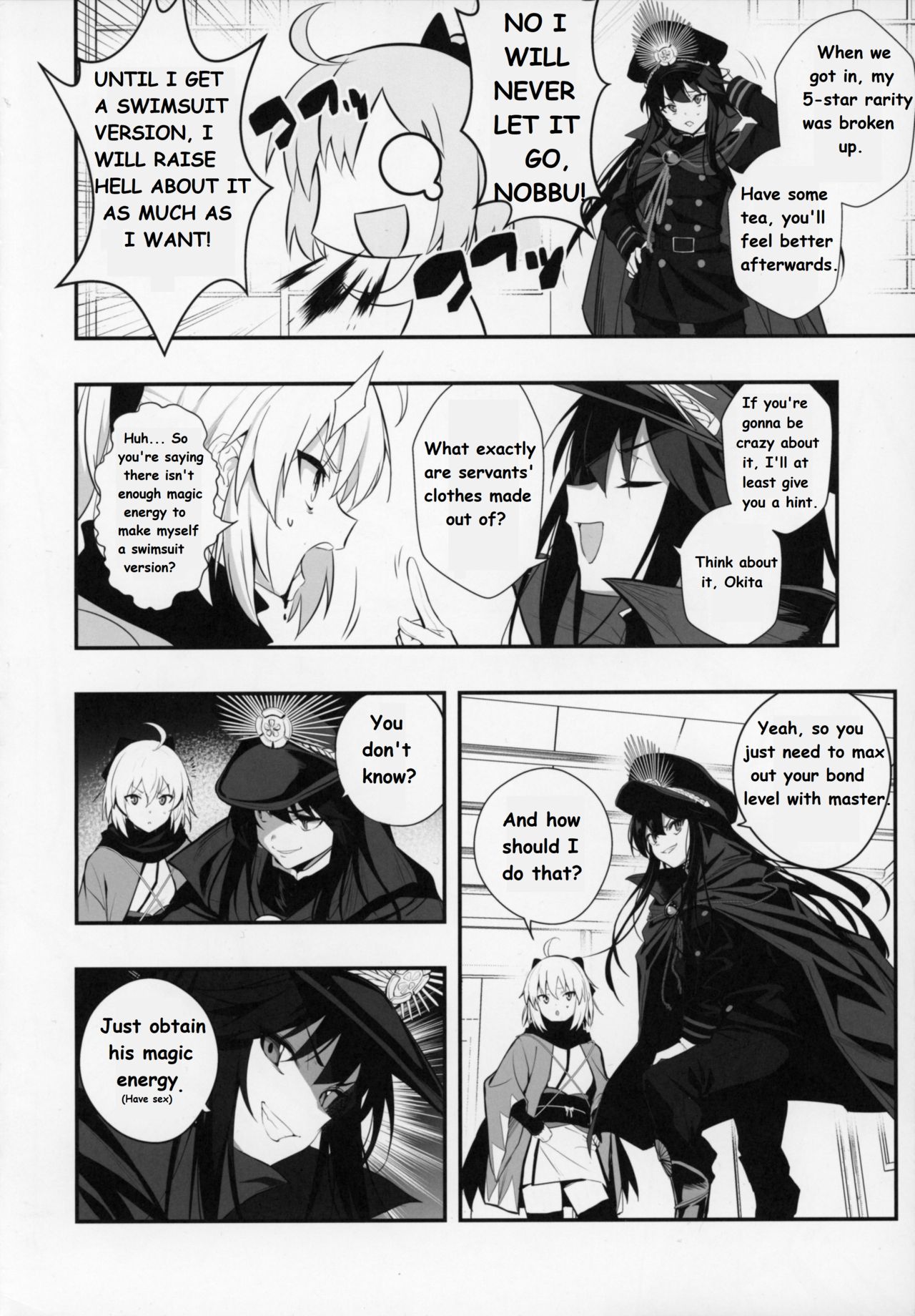 (C96) [Jitaku Vacation (Ulrich)] Okita-san wa Mizugi ga Kitai | Okita-san Wants to Wear a Swimsuit (Fate/Grand Order) [English] [Super High Intensity Translations] page 3 full