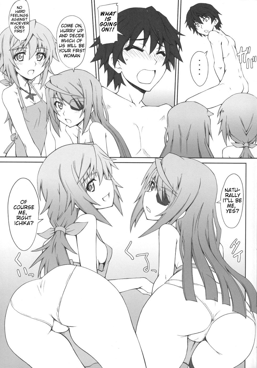 (COMIC1☆5) [i.r.o.Zi (Mutsuki Ginji, Aoi Shinji)] LOVE&3PEACE (IS <Infinite Stratos>) [English] [Kibitou4Life] page 10 full