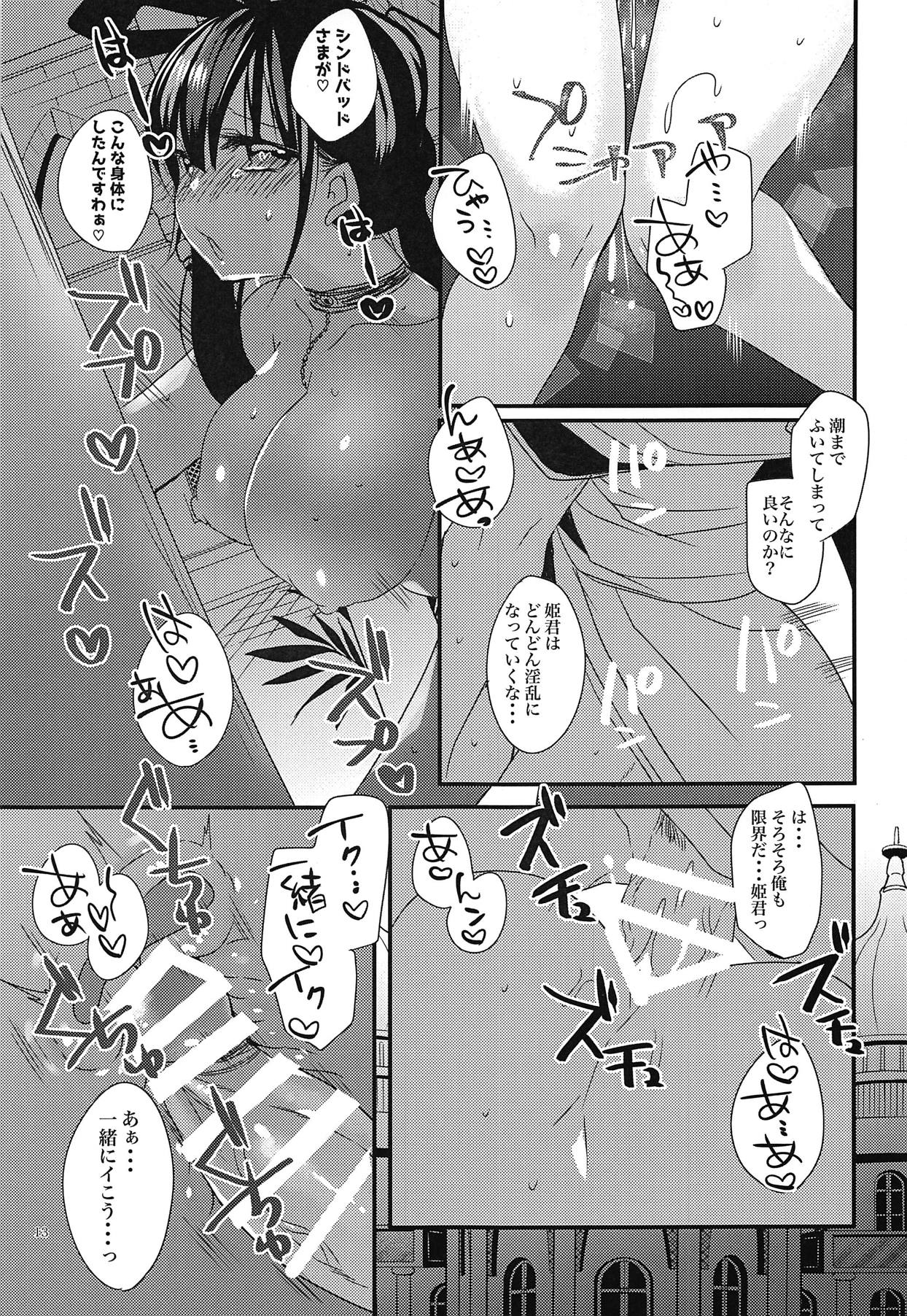 (C94) [Mamedaifukuya (Mameko)] Himegimi wa Koyoi mo Ou-sama to (Magi: The Labyrinth of Magic) page 12 full