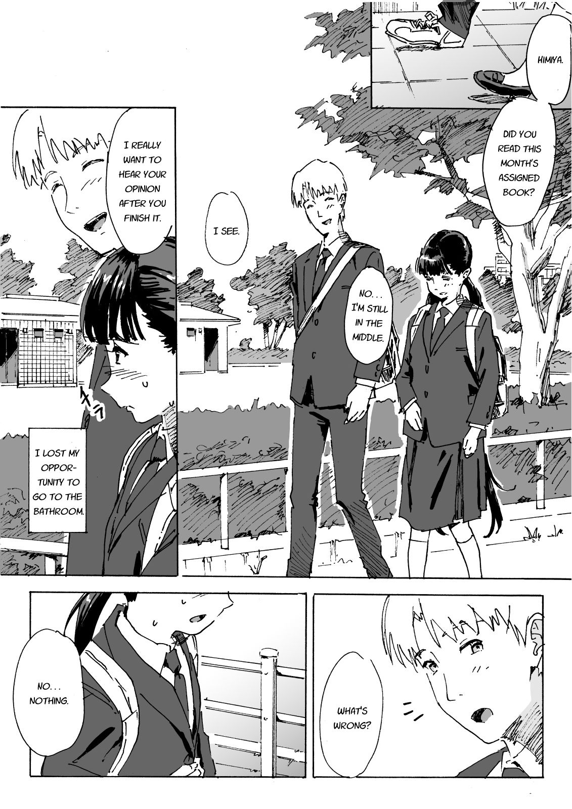 [MUMU (Athu)] Kami no Nagai Ko ga Omorashi Suru Hon [English] [Digital] page 4 full