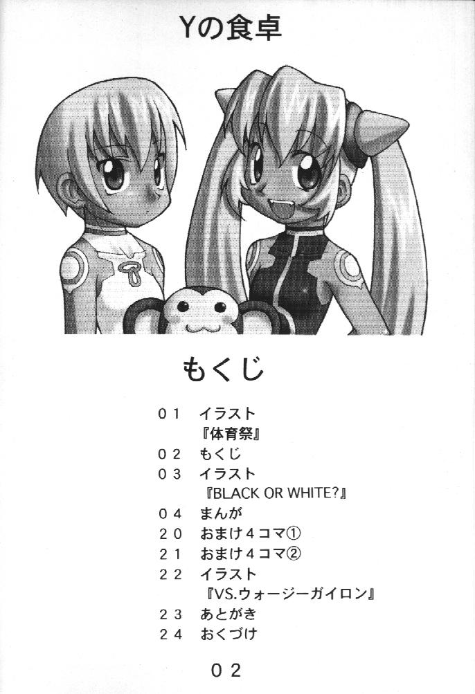 (C58) [Y no Shokutaku (Hamada Yoshikadu)] Black Or White? (Rockman DASH [Mega Man Legends]) page 3 full