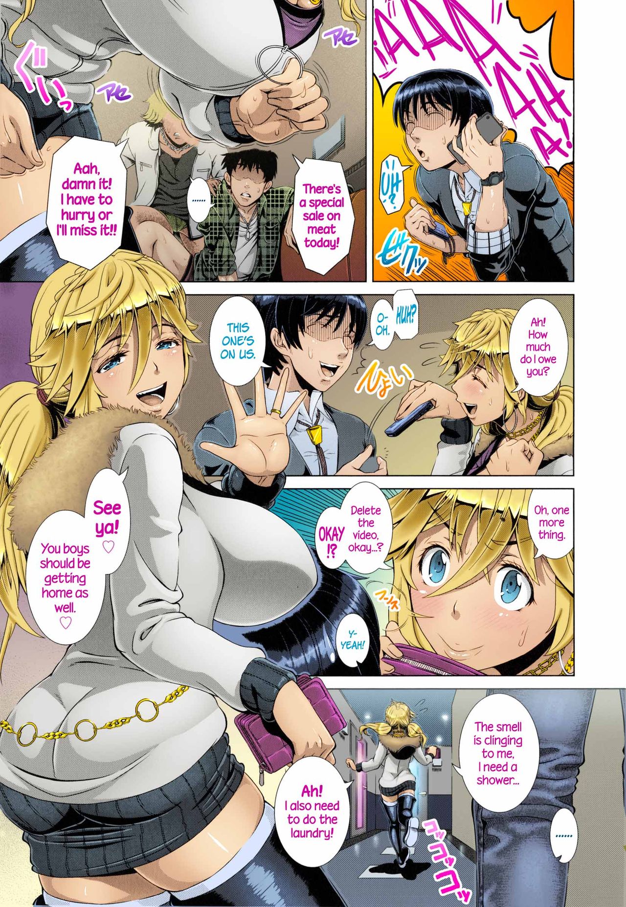 [Shinozuka Yuuji] One Time Gal Zenpen (Hitozuma Life) [English] =CW + TLL= [Colorized] [Decensored] page 27 full