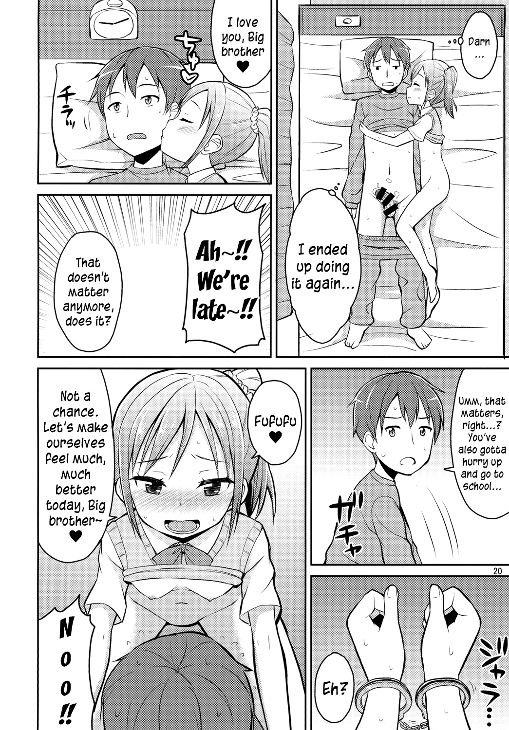 (C86) [Asatsuki Dou (Youta)] Oniichan Hayaku Okinai to Itazura Shichauzo♥ | If you don't wake up quickly, I'll sexually assault you, Big brother♥ [English] page 19 full